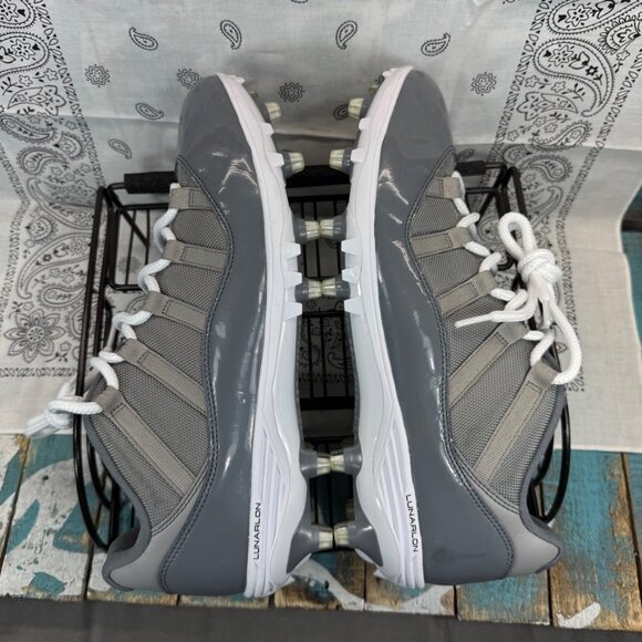 Nike Air Jordan 11 Retro Low TD Football Cleats Cool Wolf Grey AO1560-003 Men 12 main image 10